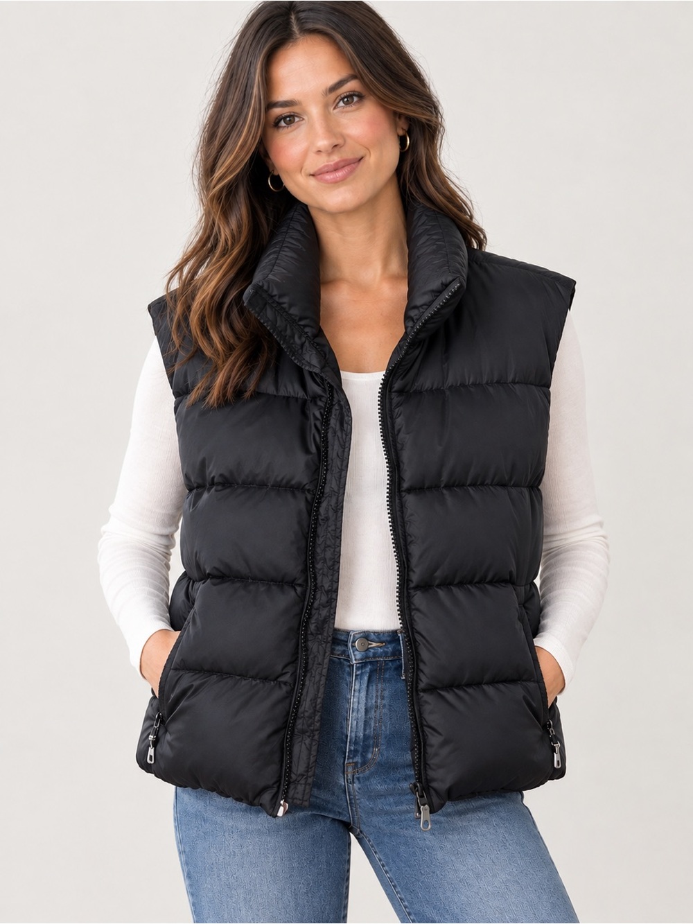Mountain Equipment Co-op Black Quilted Puffer Vest